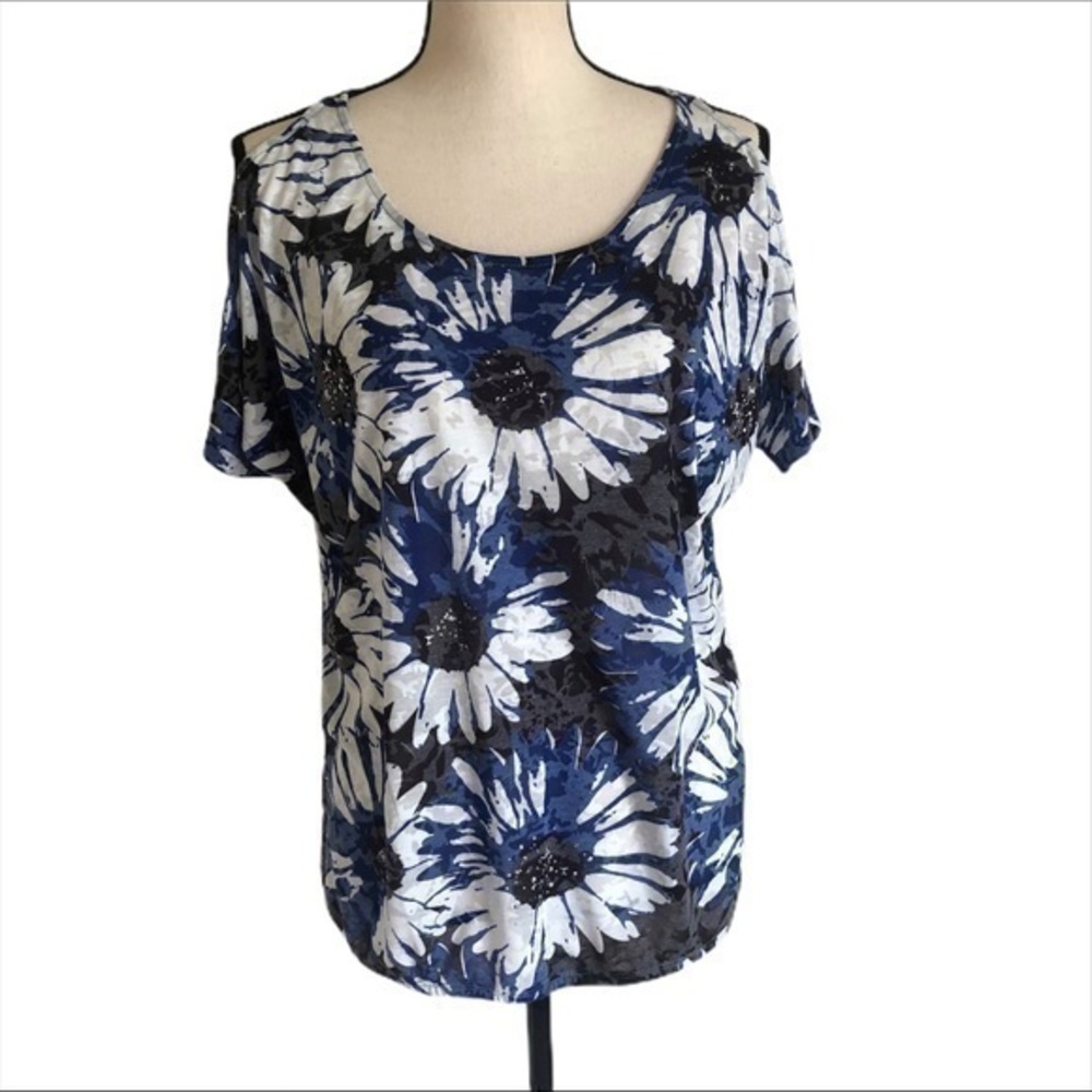 INC International Sunflower Print Hawaiian…